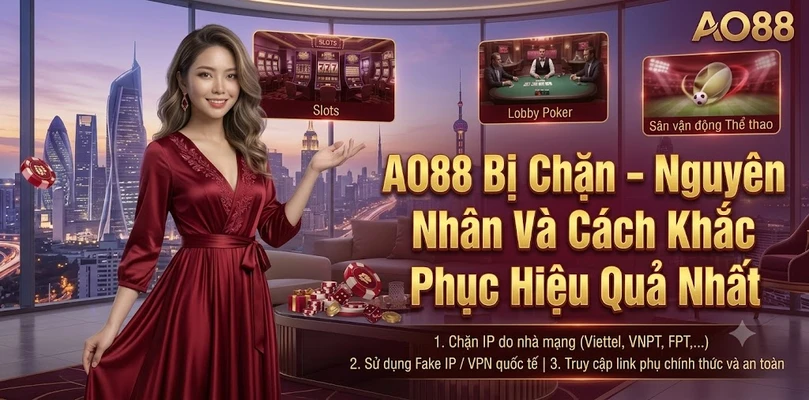 AO88 Bị Chặn – Nguyên Nhân Và Cách Khắc Phục Hiệu Quả Nhất